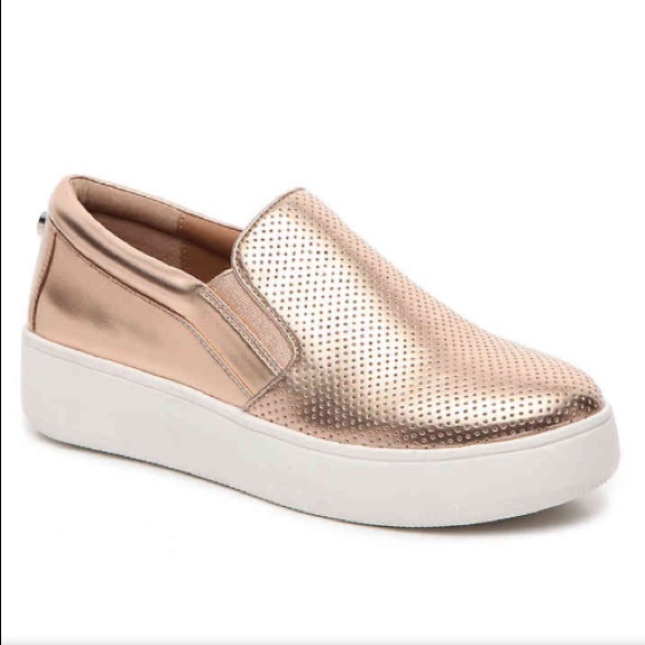 steve madden rose gold slip on sneakers